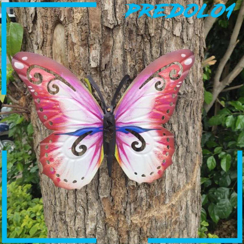 [Predolo1] Butterfly Metal Wall Art Decors Background Farmhouse Patung Dinding Gantung