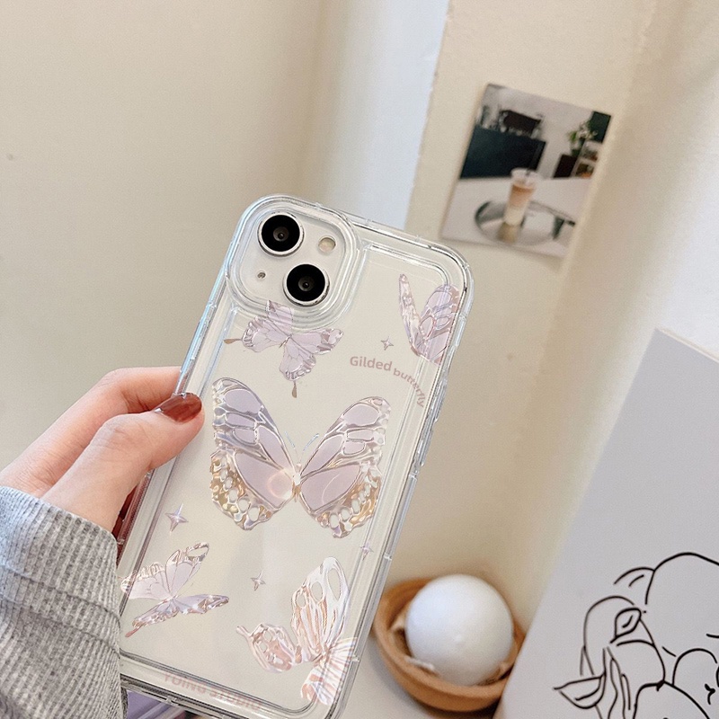 Fantasy Butterfly Case Untuk Oppo A5S A7 A12 A12S A11K A16 A16K A16E A16S A54S A3S A5 A8 A9 A9X A11 A11X A57 A57E A57S A17 A17K A74 A76 A77 A77S A94 A95 A96 Airbag Shockproof Cover