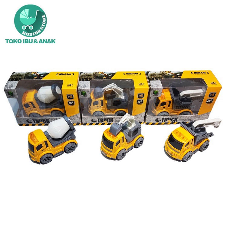 Bostonstore Mobil Konstruksi Crane / Toy Addict DIY Mobil Konstruksi / Mainan mobil anak model Tank / Mainan Mobilan / Mainan Mobil Anak / Mainan Mobil Jungkir Balik / Mainan Edukasi / Mainan Mobil-mobilan / Mainan Anak