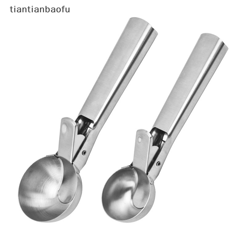 [tiantianbaofu] Ice Cream Scoops Stainless Steel Penggali Es Krim Anti Lengket Alat Sendok Es Krim Butik