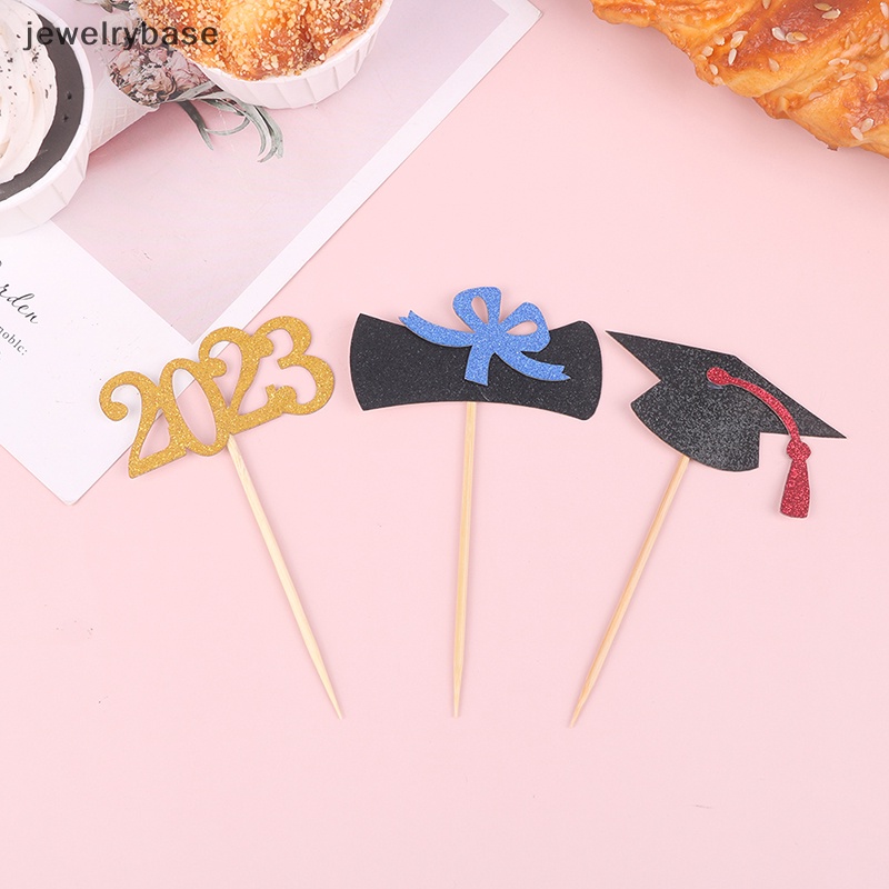 [jewelrybase] 12pcs Topper Kue Dekorasi Pesta Musim Wisuda Untuk Butik Akad Wisuda