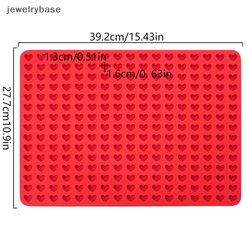 [jewelrybase] 1pc 255 Cavity Mini Berbentuk Hati Cetakan Silikon DIY Ice Cube Tray Alat Kue Butik