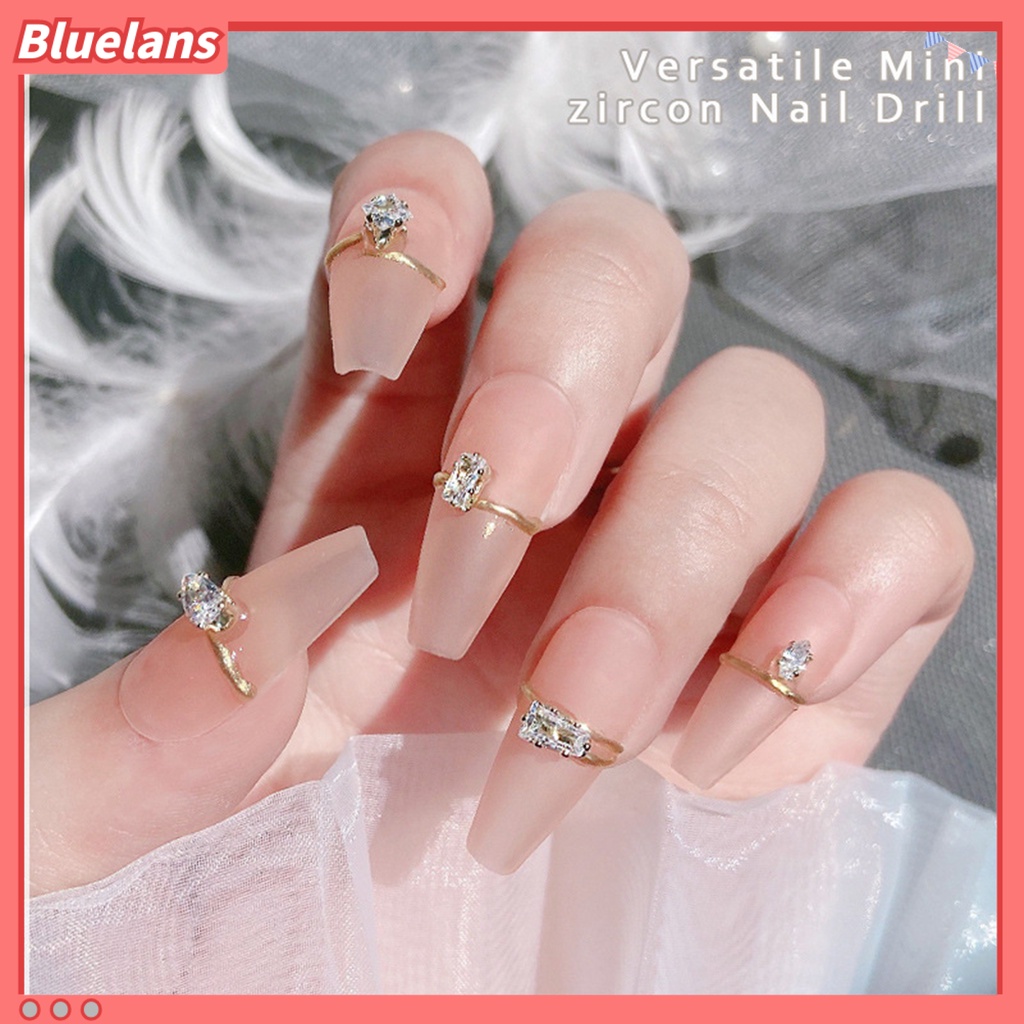 [BLM] 20pcs /Box Hiasan Kuku Glitter Nail Art Cubic Zirconia Shiny Nail Rhinestone Jewelry Ornamen Untuk Wanita
