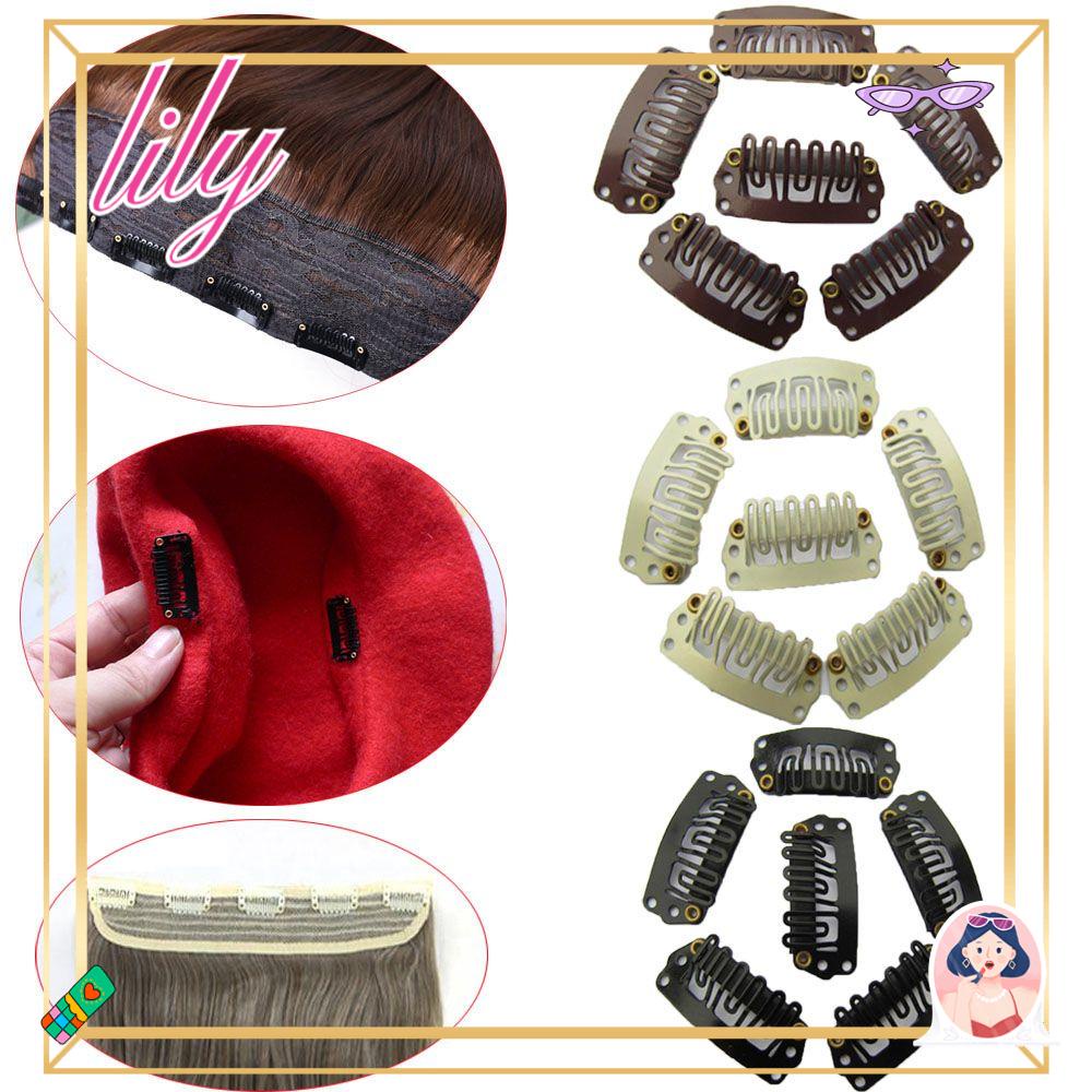 Lily 20 /40PCS Wig Snap Klip Aksesoris Kecantikan Alat Ekstensi Rambut Jepit Rambut