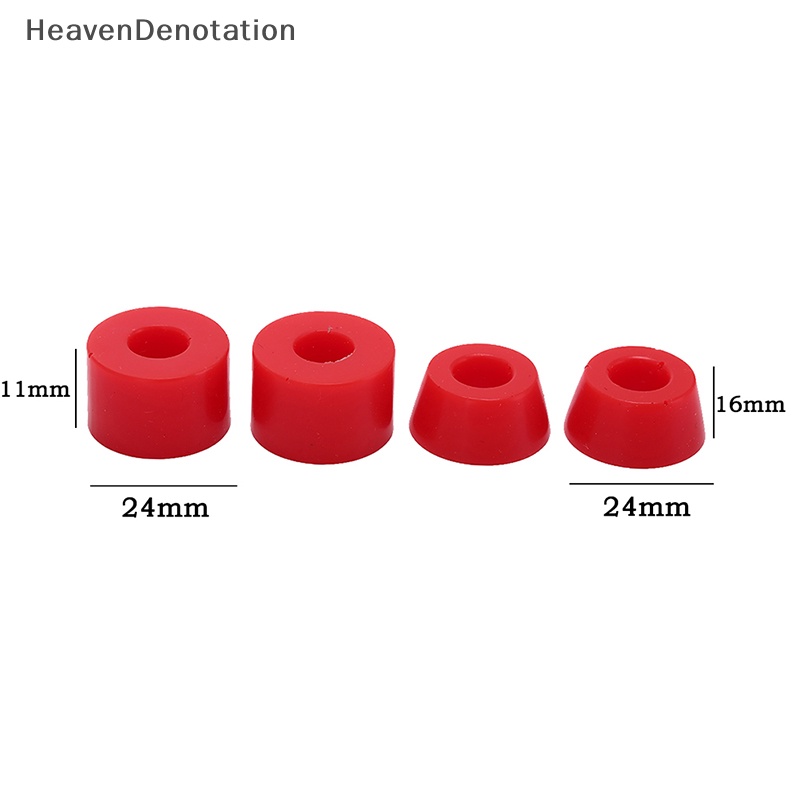 [HeavenDenotation] 4pcs Skateboard PU Cushion Skateboard Shockproof Roda As Bushing Skuter HDV