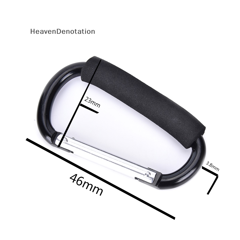 [HeavenDenotation] Pram Kursi Dorong Shopping Bag Hook Carabiner Besar D Ring Buggy Mummy Clip HDV