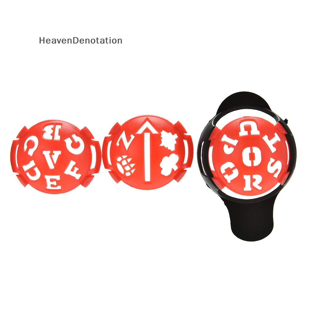 [HeavenDenotation] 6in1 Penanda Penanda Penanda Garis Bola Golf Menggambar Tanda Penyelarasan Alat Tanda HDV