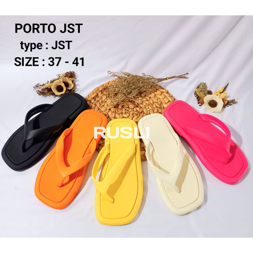 Sandal Wanita Jepit Jelly Porto JST