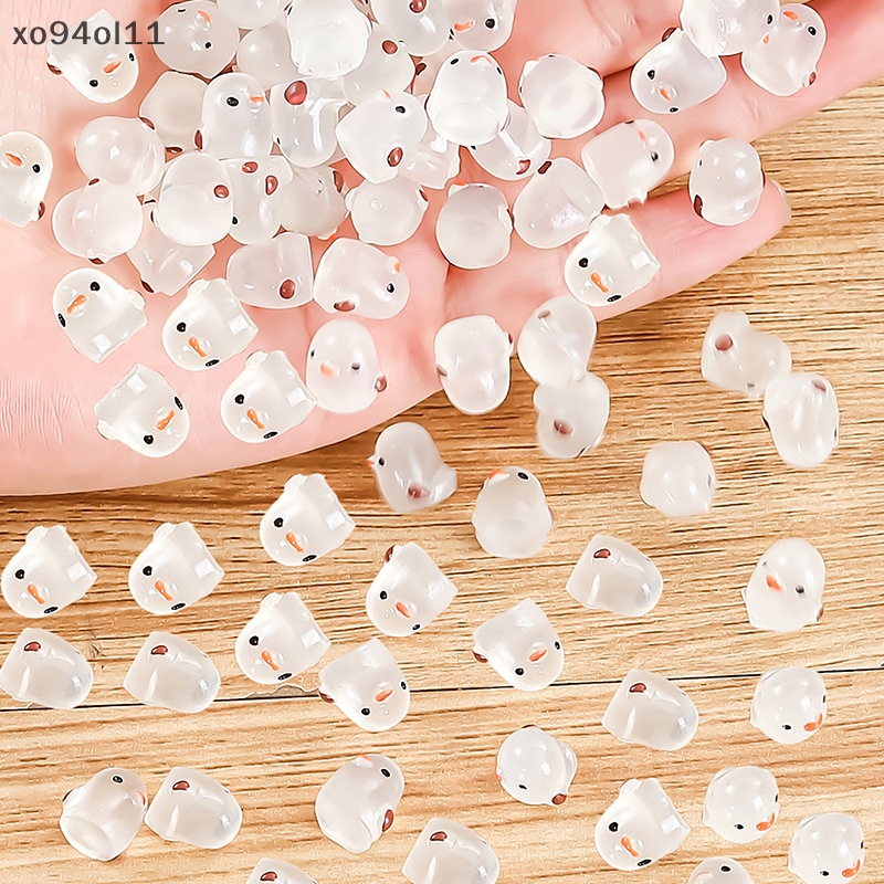 Xo 10 Pcs Mini Neon Chick Ornamen Miniatur Angka Cewek Kecil Resin Kerajinan Tangan Mikro Lanskap Dekorasi Rumah Boneka OL