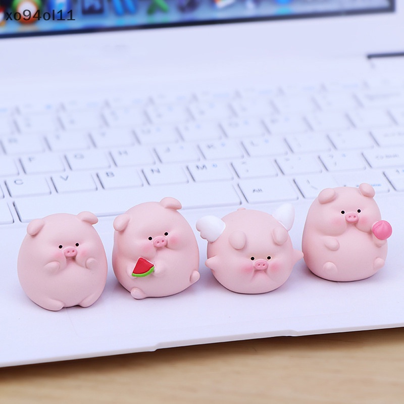 Xo Ornamen Mobil Babi Mini Lucu Car Center Console Car Kantor Desktop Dekorasi Hadiah Ulang Tahun Gadis OL