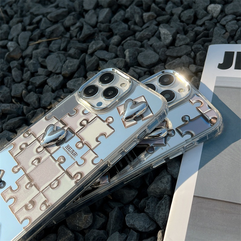 Cocok Untuk Iphone14 Pro Max iPhone Phone Case Permukaan Cermin Kamera Perlindungan Shockproof Kuat Kompatibel Dengan Iphone13 13pro 13prm iPhone 11 7Plus 8Plus Xr XS 12 Pro Max Phone Case