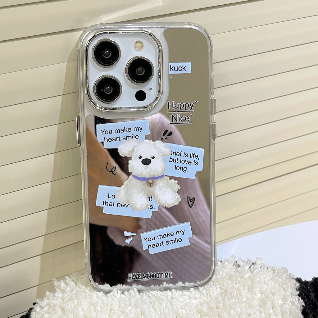 Cocok Untuk Iphone14 Pro Max iPhone Phone Case Permukaan Cermin Kamera Perlindungan Shockproof Kuat Kompatibel Dengan Iphone13 13pro 13prm iPhone 11 7Plus 8Plus Xr XS 12 Pro Max Phone Case