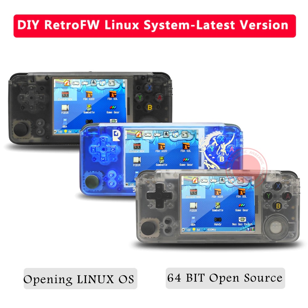 RS97 V2 - 16GB Emulator Retro Game Console Alt ANBERNIC Isi 3000 Games