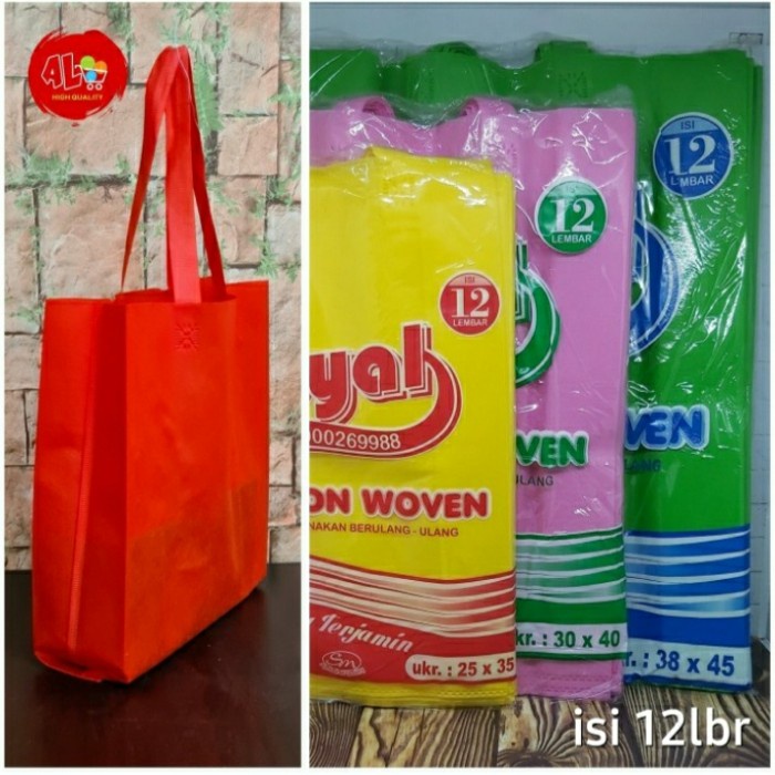 

[SC] tas kain non woven /gooode bag uk 38x45 isi 12lbr