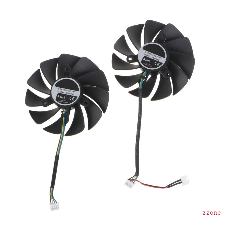 Zzz 89mm Fans Untuk Rtx3060 3070 RTX3080 RTX3090 GAMING Kartu Grafis Pendingin 4Pin