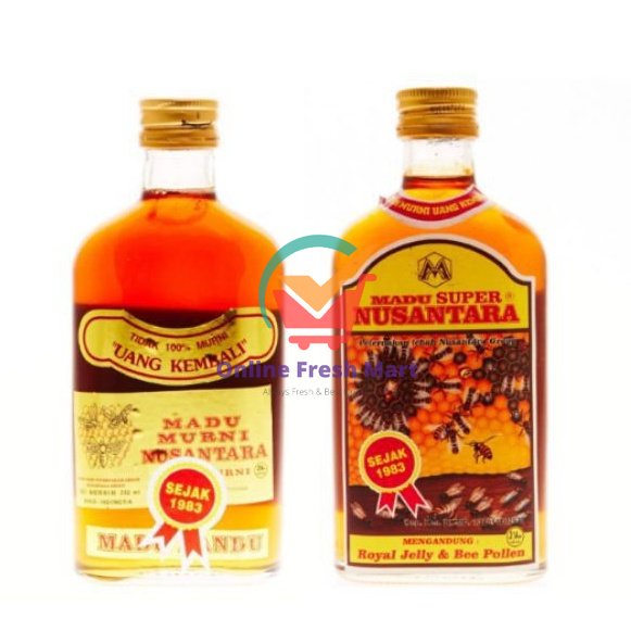 

250ml - Nusantara Madu Murni Super botol kaca original - Online Fresh Mart Denpasar