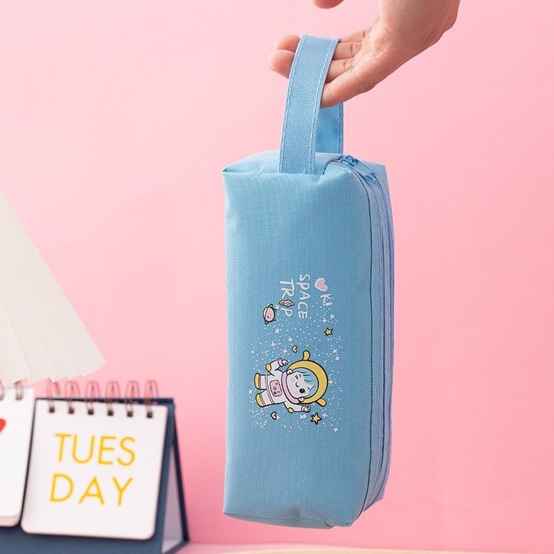 

Tempat Pensil/ Tempat Pensil Ritsleting Ganda/Tas Pensil Kartun/Tas Pensil Kartun