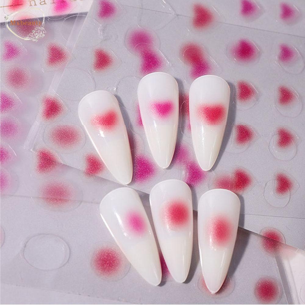 Mxbeauty Stiker Nail art Lucu Halus Transparan Tahan Air DIY Ultra-Tipis Manicure Aksesoris