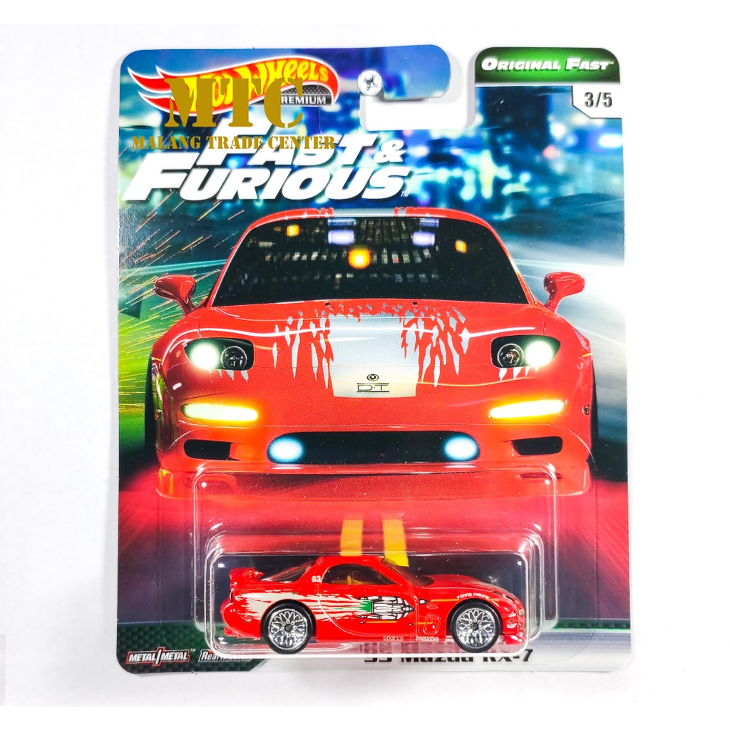 Hot Wheels Premium Fast And Furious 95 Mazda RX-7 Original Fast