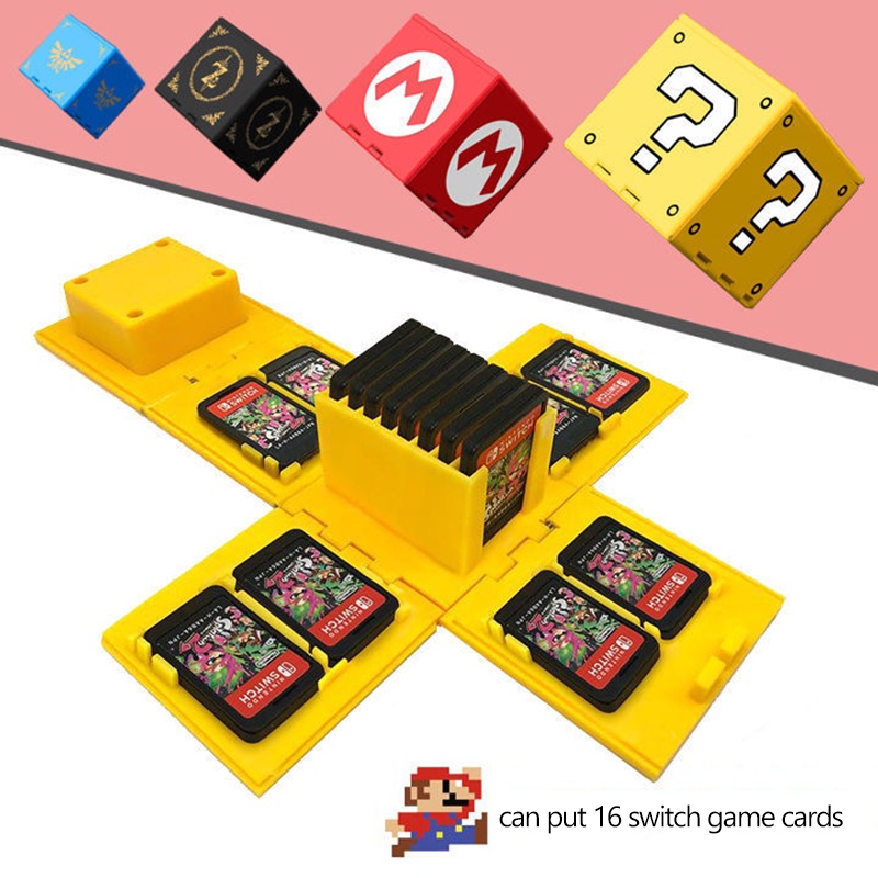 Nitendo Switch Oled Case Storage Potable Bag 16kotak Kartu Game Untuk NS Switch Games Aksesoris