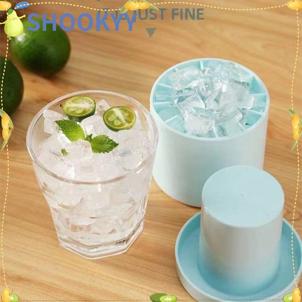 Chookyy 1pcs Cetakan Es Batu Whiskey Food-Grade Creative Design Mold Bulat