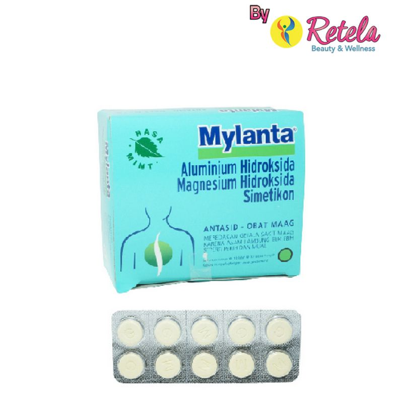 Mylanta 10 Tablet / Maag / Mual / Pencernaan / Nyeri Lambung / Antacid