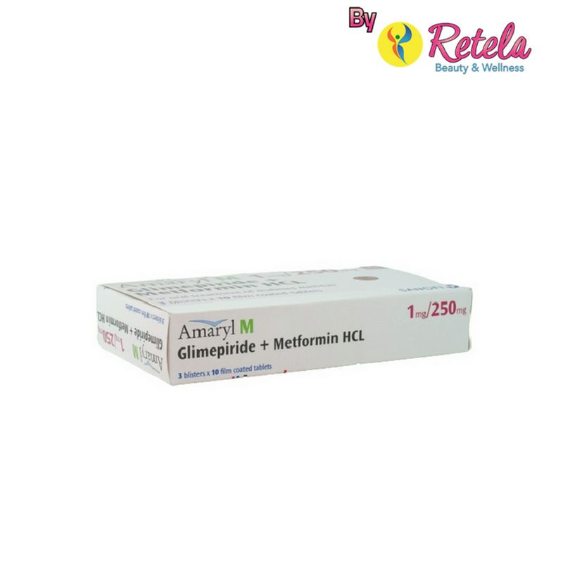 AMARYL M 1MG/250MG  1 STRIP 10 TABLET