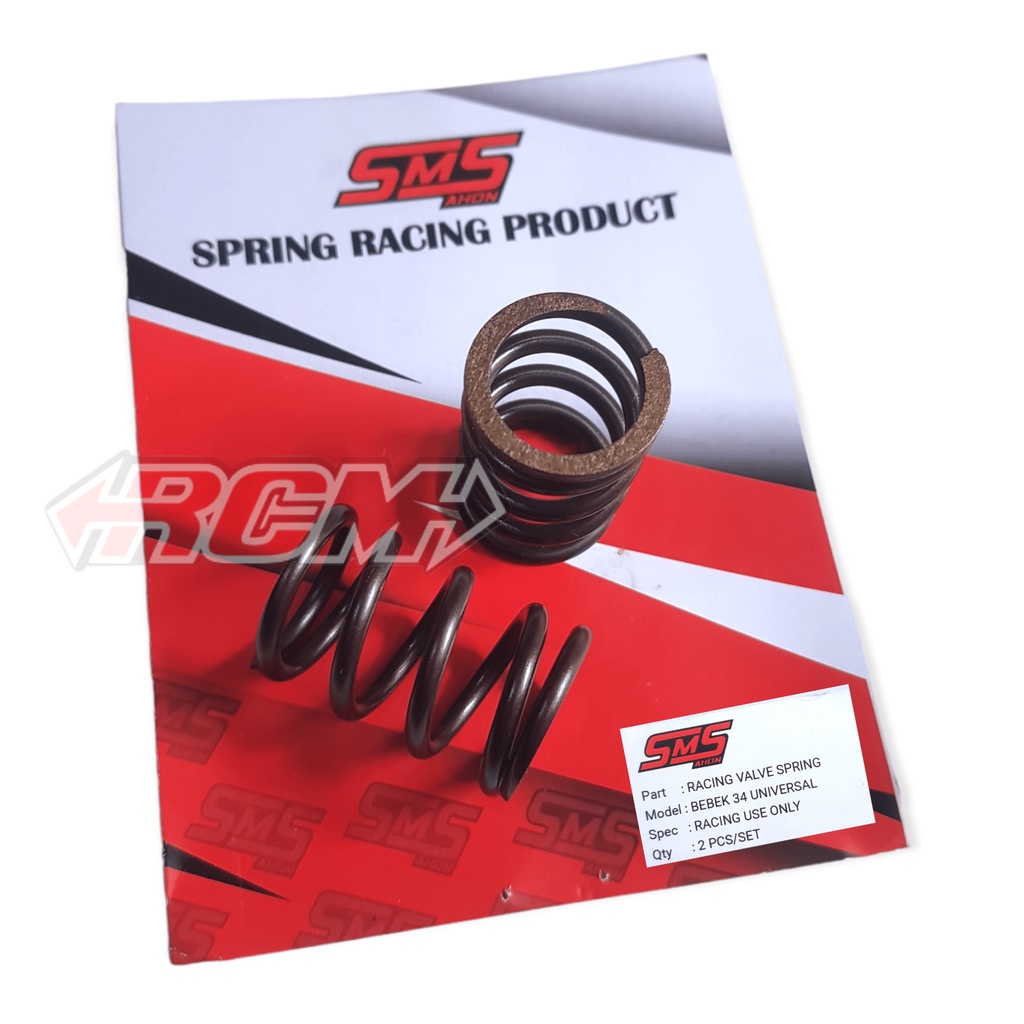 RACING VALVE PIR PER SPRING KLEP KELEP BEBEK MATIC UNIVERSAL MOTOR MIO FINO SCOOPY BEAT VARIO JUPITER Z KARISMA NOUVO DLL 34MM 34 MM ORIGINAL SMS ASLI
