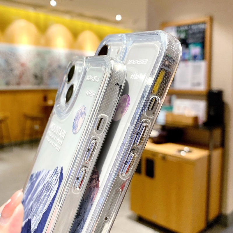 Casing Gunung Salju Untuk Samsung A11 EU A12 A13 A14 A10 A10S A20 A21 A22 A23 A20S A30 A02 A03 A50 A51 A52 A53 A54 A31 A32 A33 A34 A04 A73 A72 A71 S10 Akrilik Space TPU Penutup Belakang