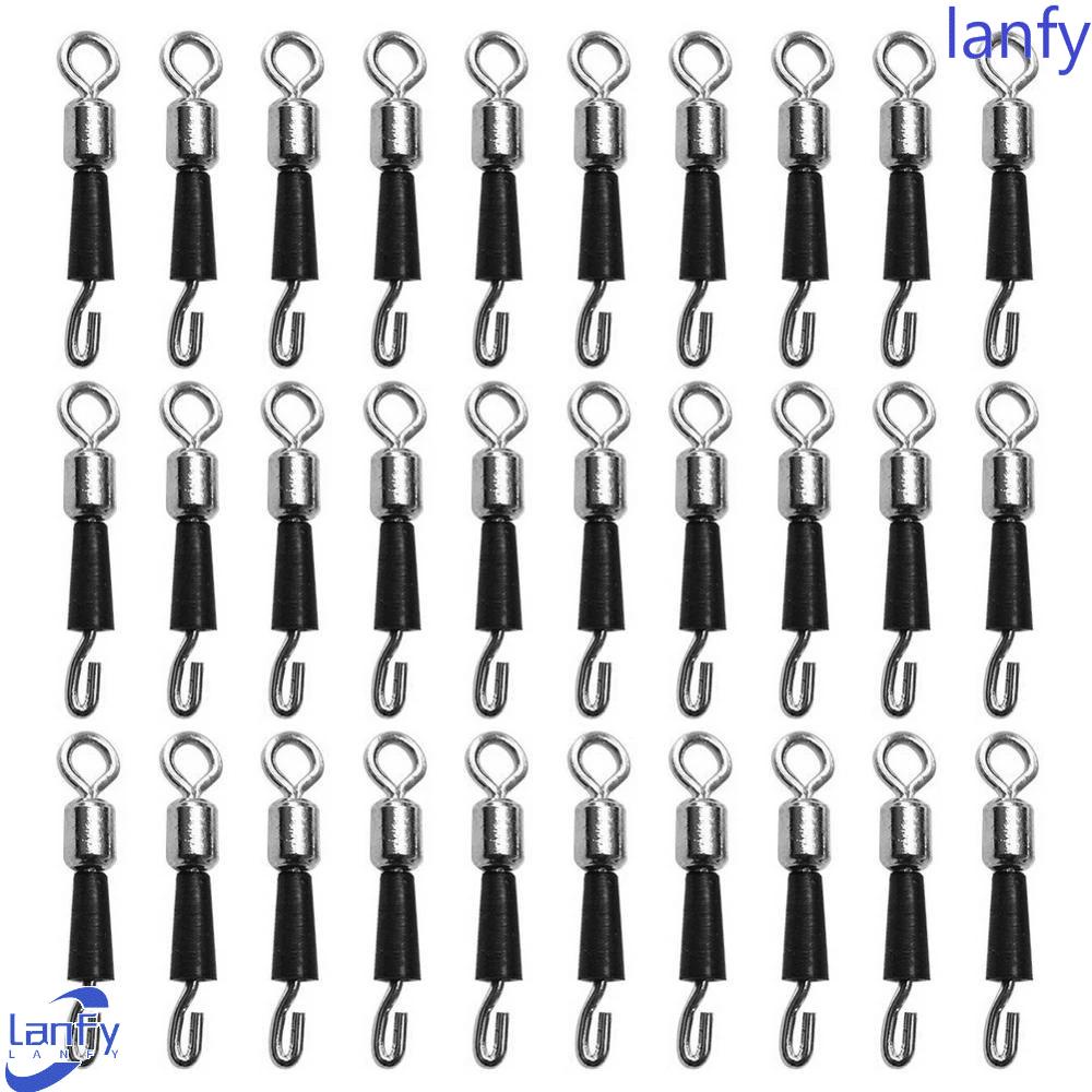 Lanfy Kail Pancing Stainless Steel Link Cepat Memancing Putar Konektor Cepat
