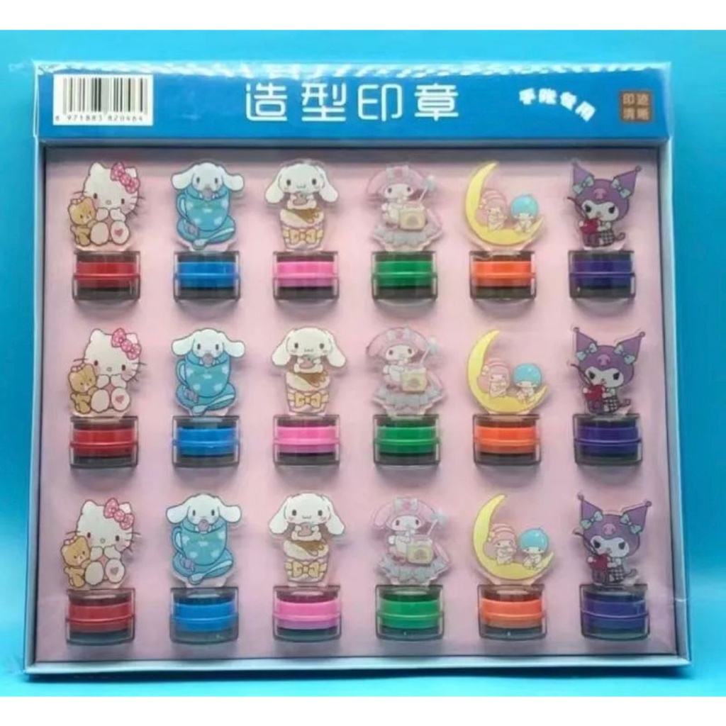 STAMPS MAINAN ALBUM FOTO DEKORASI DIY // MAINAN STEMPEL ANAK KARAKTER LUCU 1PCS - BDC