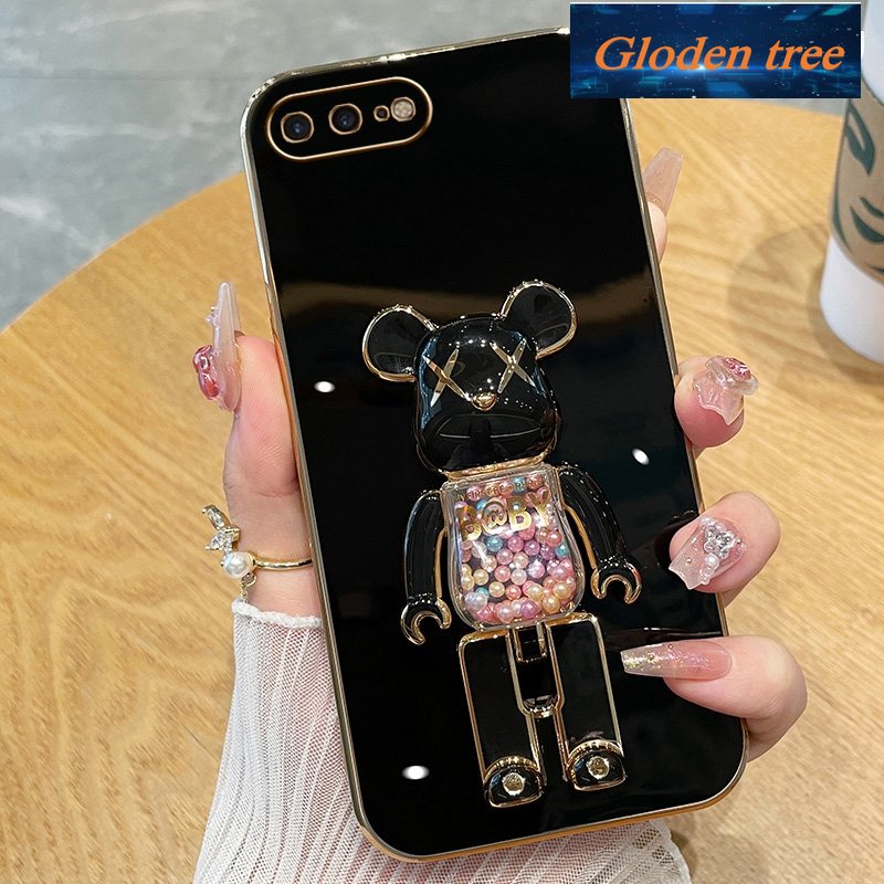 [cuci Gudang]loden tree stapelasing iphone 7 plus iphone 8 plus iphone se 2 2020 ipnone se3 2022 Casing ponsel 1oftcase -motiflectroplated silikon shockproof new design