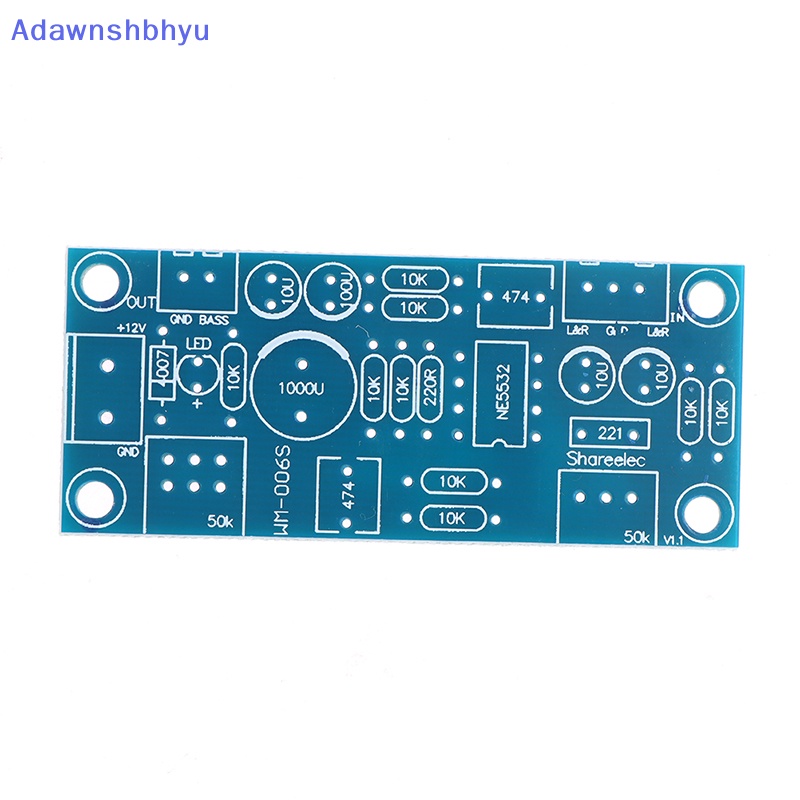 Adhyu Low Pass Filter Bass Subwoofer Pre-AMP Amplifier Board Dual Power NE5532 ID