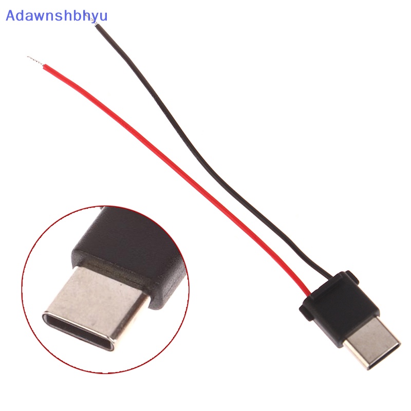 Adhyu USB Type-C Waterproof Connector Welding Wire Female Socket Soket Antarmuka Pengisian Port Tipe-C Dengan Kawat Las ID