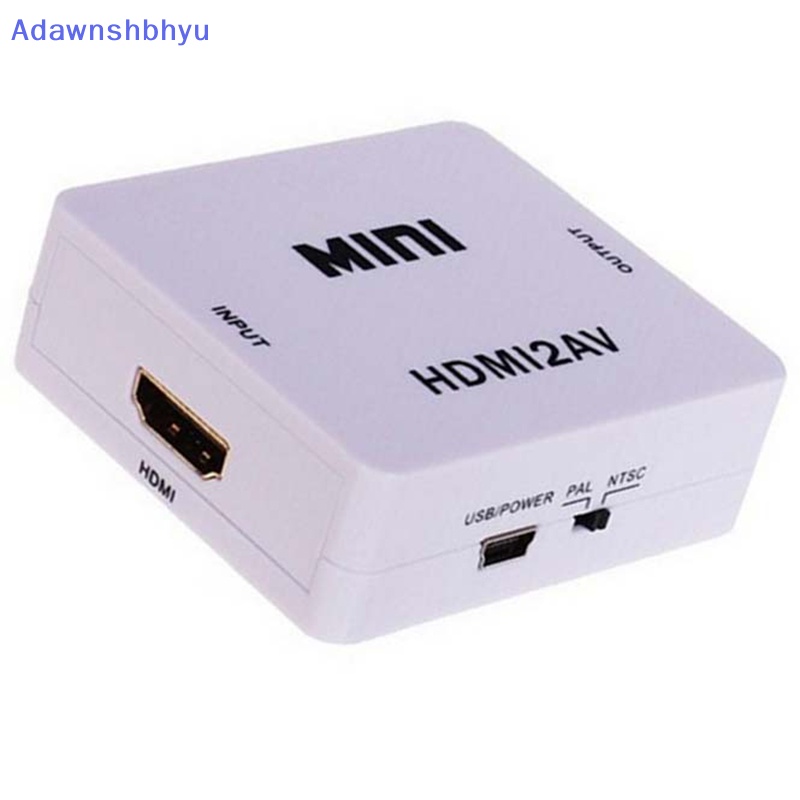 Adhyu Kabel Converter Adapter HDMI To RCA AV CVBS 3RCA 1080P Composite Video Audio ID