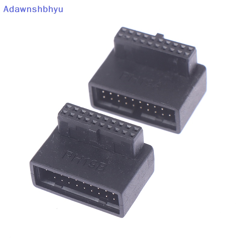 Adhyu Adapter Ekstensi USB 3.0 20pin Male to Female Siku 90derajat Untuk Motherboard ID