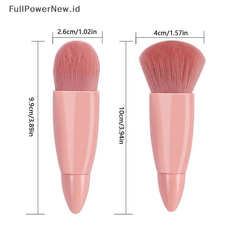 Power 5Pcs Set Kuas Makeup Profesional Eyeshadow Bedak Foundation Contour Brushes ID