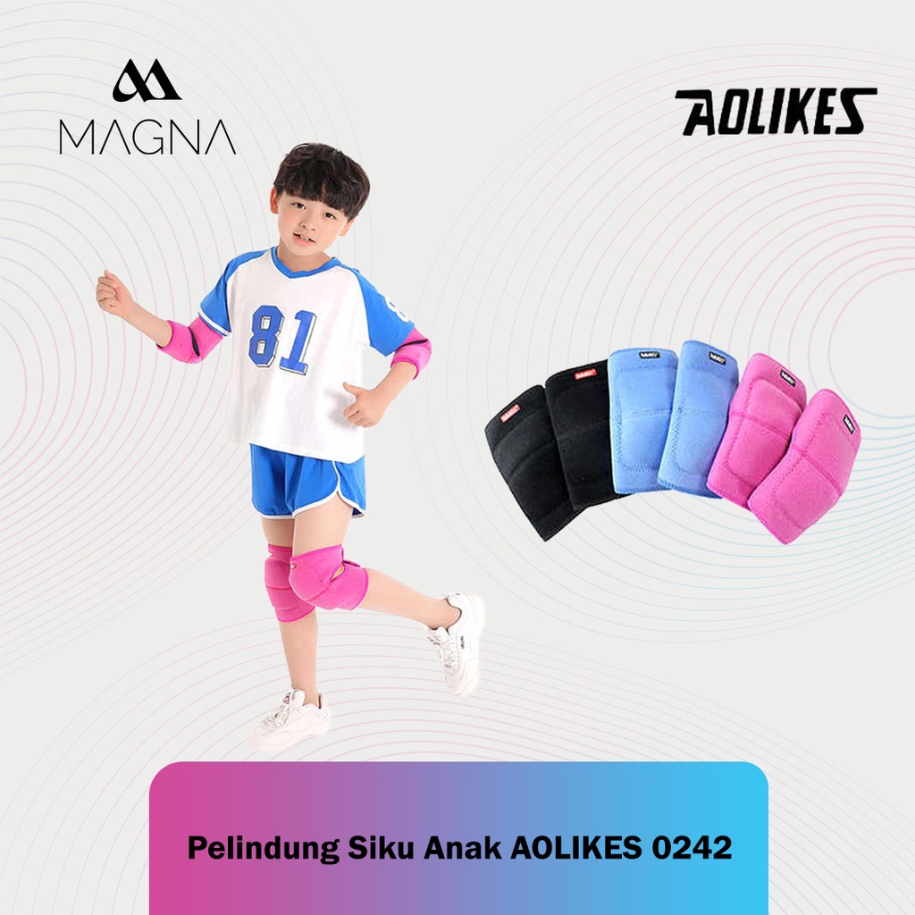 Elbow Sleeve Support Kids Aolikes 0242 Deker Pelindung Siku Tangan Anak Olahraga Sports Penopang Cid