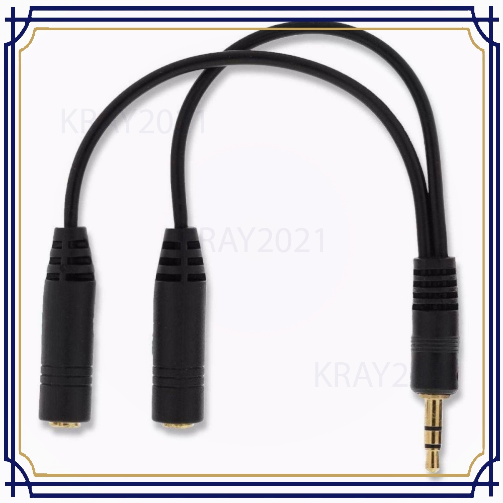 Kabel Audio Splitter HiFi 3.5mm to 2 x 3.5mm for iPhone 4 &amp; 4S - CB734