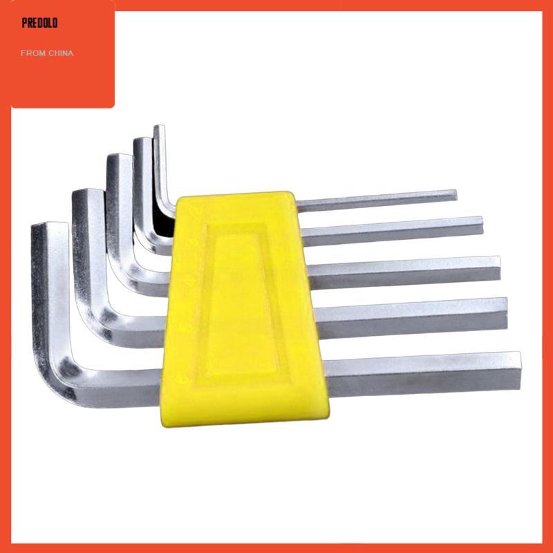 [Predolo] 5x Hex Key Set Compact Kunci Pas Allen Multifungsi Untuk Mobil Sepeda Motor