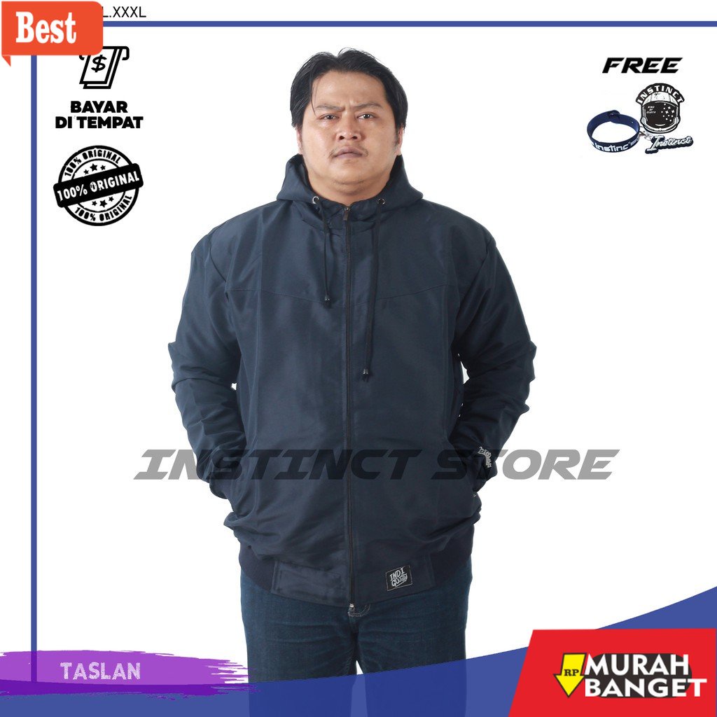 Jaket parasut pria terbaru- INSTINC JAKET PARASUT JUMBO WATERPROOF