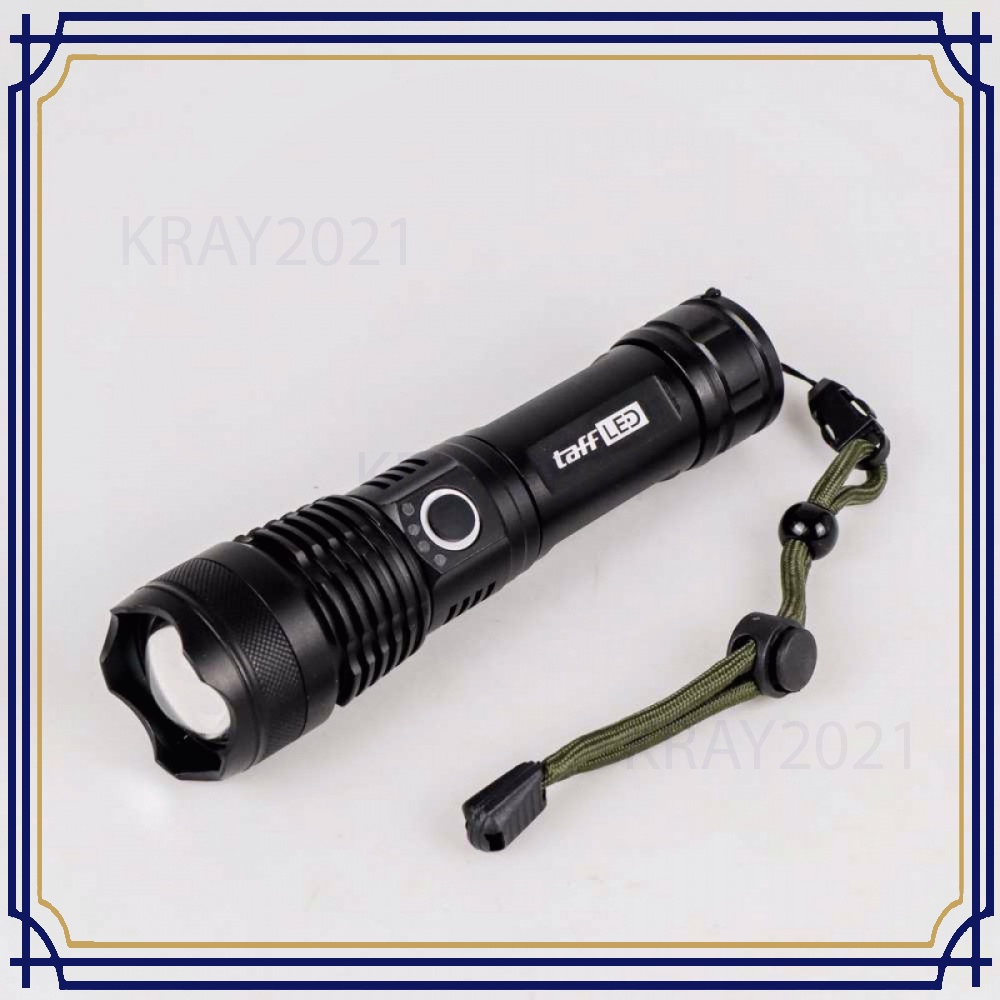 TaffLED Senter LED Long Range Zoom USB Rechargeable P50 - TG-S191