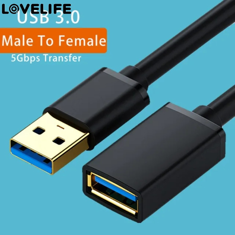 Kabel Ekstensi Transfer Data 0.5m /1m /1.5m /2m/3m/Kabel Transfer Cepat USB 3.0 2.0/kabel USB Ke USB Tahan Lama Untuk Smart TV Perangkat Antarmuka VGA