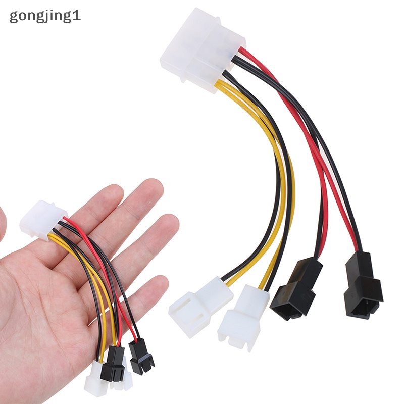 Ggg PC 4-Pin Molex/IDE Ke CPU 3-Pin/Chasis /Case Konektor Adaptor Kabel Listrik Kipas ID