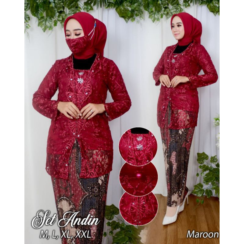 BA KEBAYA MODERN SETELAN KEBAYA ANDIN SYAKIRA / KEBAYA KONDANGAN TERBARU / KEBAYA PESTA