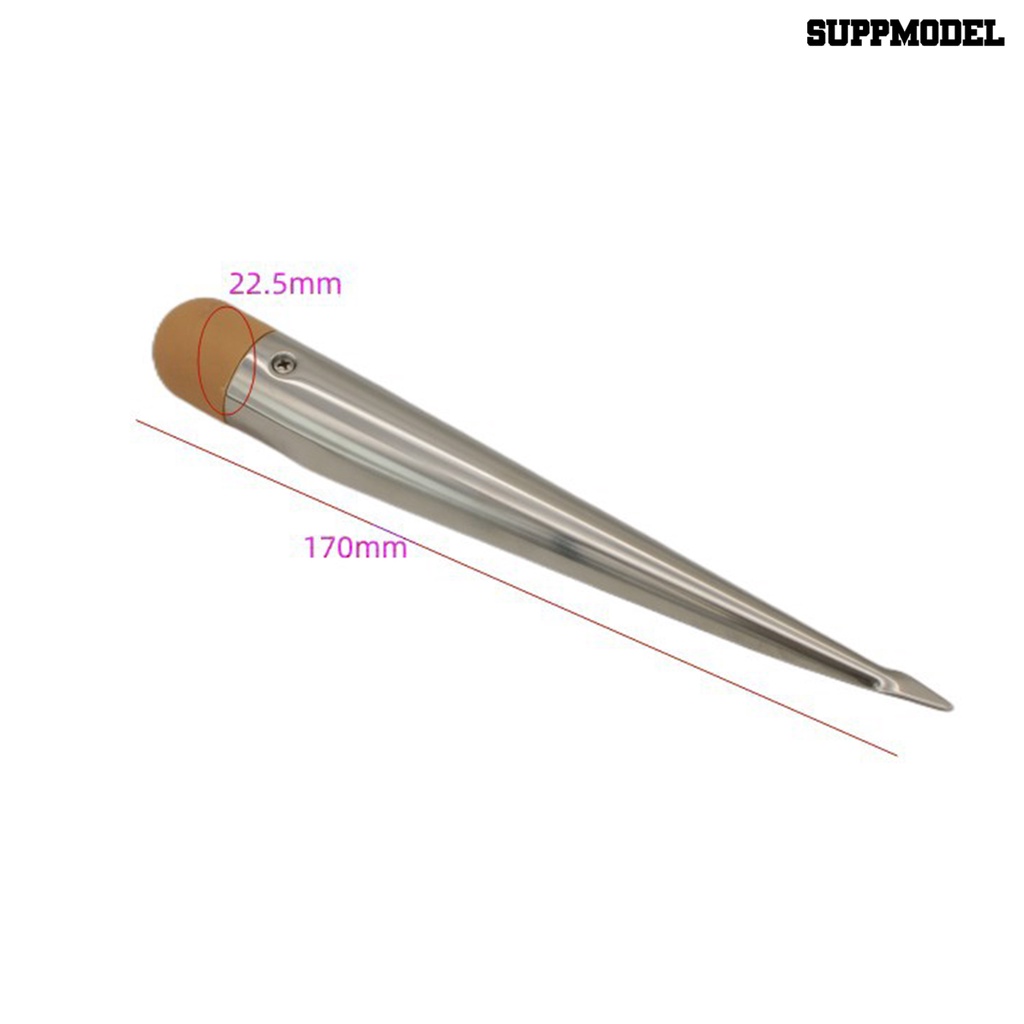 [SM]Marine Rope Threader Gagang Kayu Wearproof Stainless Steel Marine Hardware Rope Wire Splicing Spike Perlengkapan Kabin