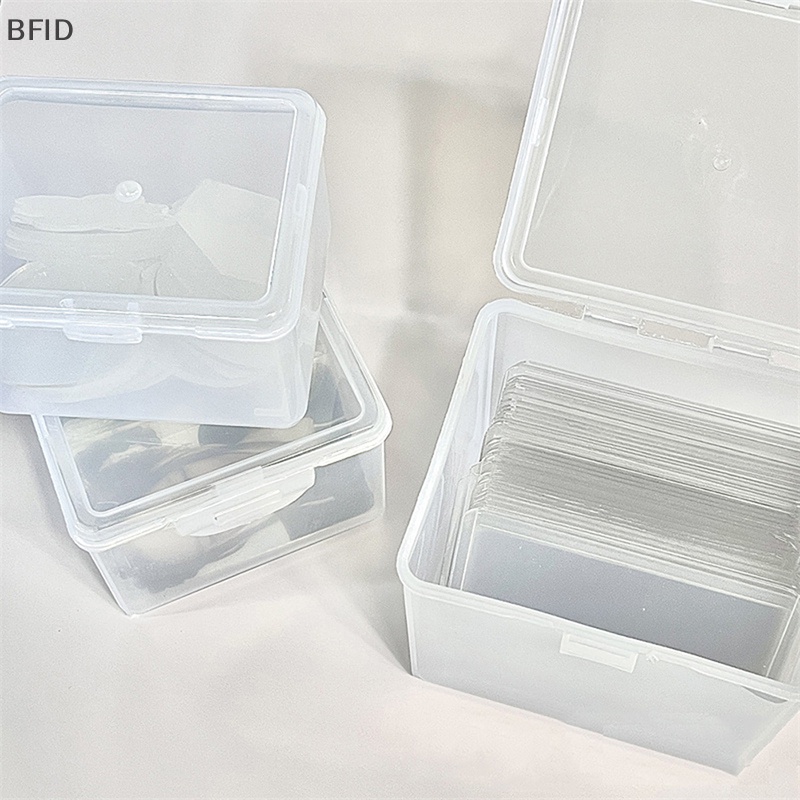 [BFID] Kotak Penyimpanan Photocards Stiker Transparan Korea Idol Card Holder Desk Storage Organizer Klasifikasi Box Alat Tulis [ID]