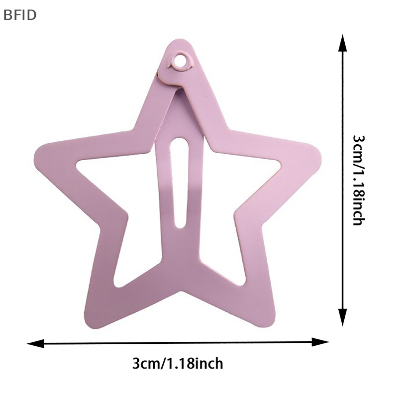 [BFID] 10pcs Star Hairclips Gadis Warna-Warni Lucu Star Jepit Wanita Hiasan Kepala Logam Aksesoris Perhiasan Rambut [ID]