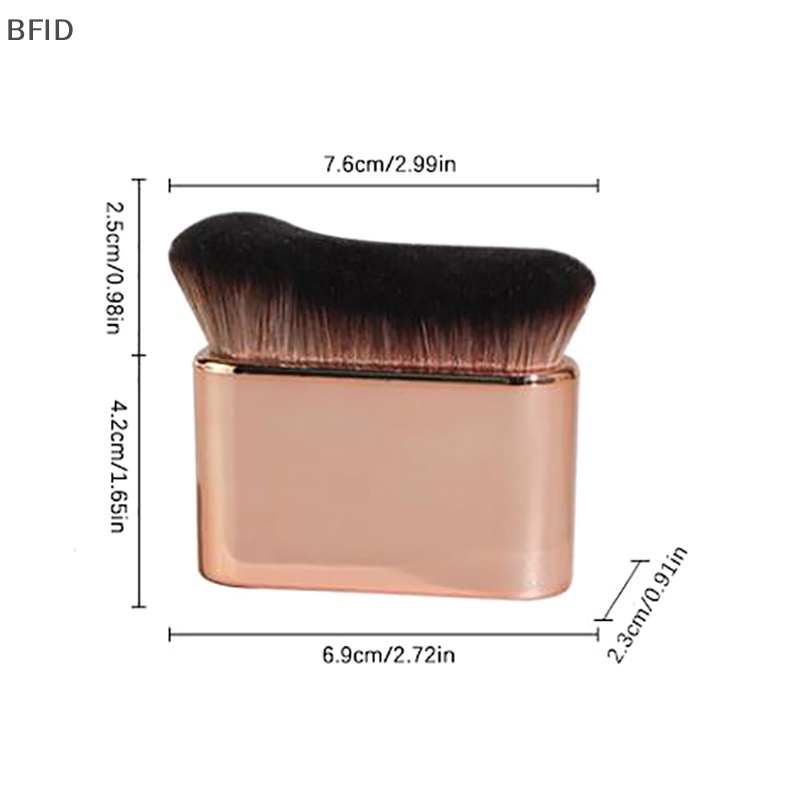 [BFID] 1pc Kuas Makeup Foundation Siku Besar Cairan Bronzer Make up brushes Wavy [ID]