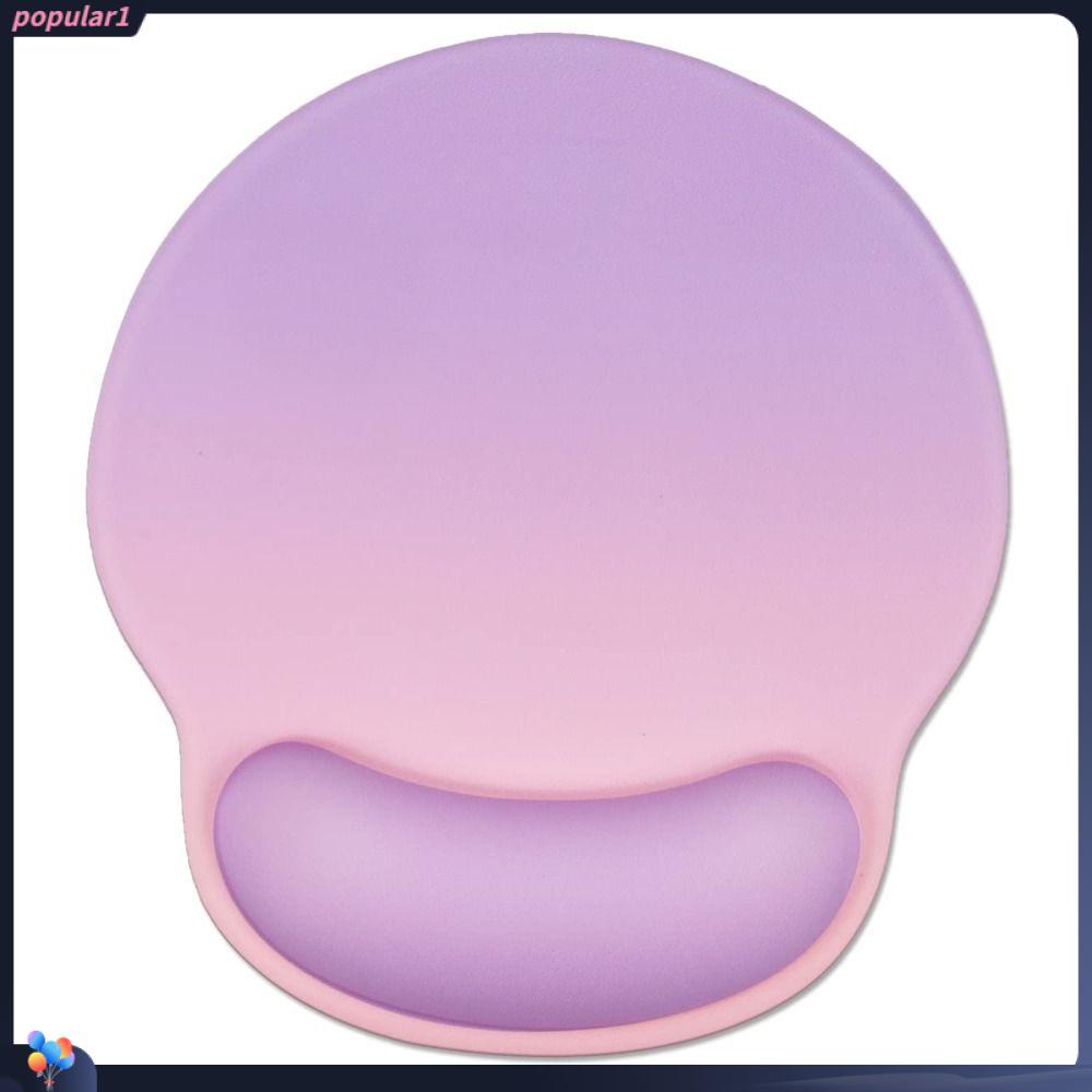 Populer Mouse Pad Pink Purple Ergonomic Gel Mice Pad Untuk Mengetik Dan Pereda Nyeri